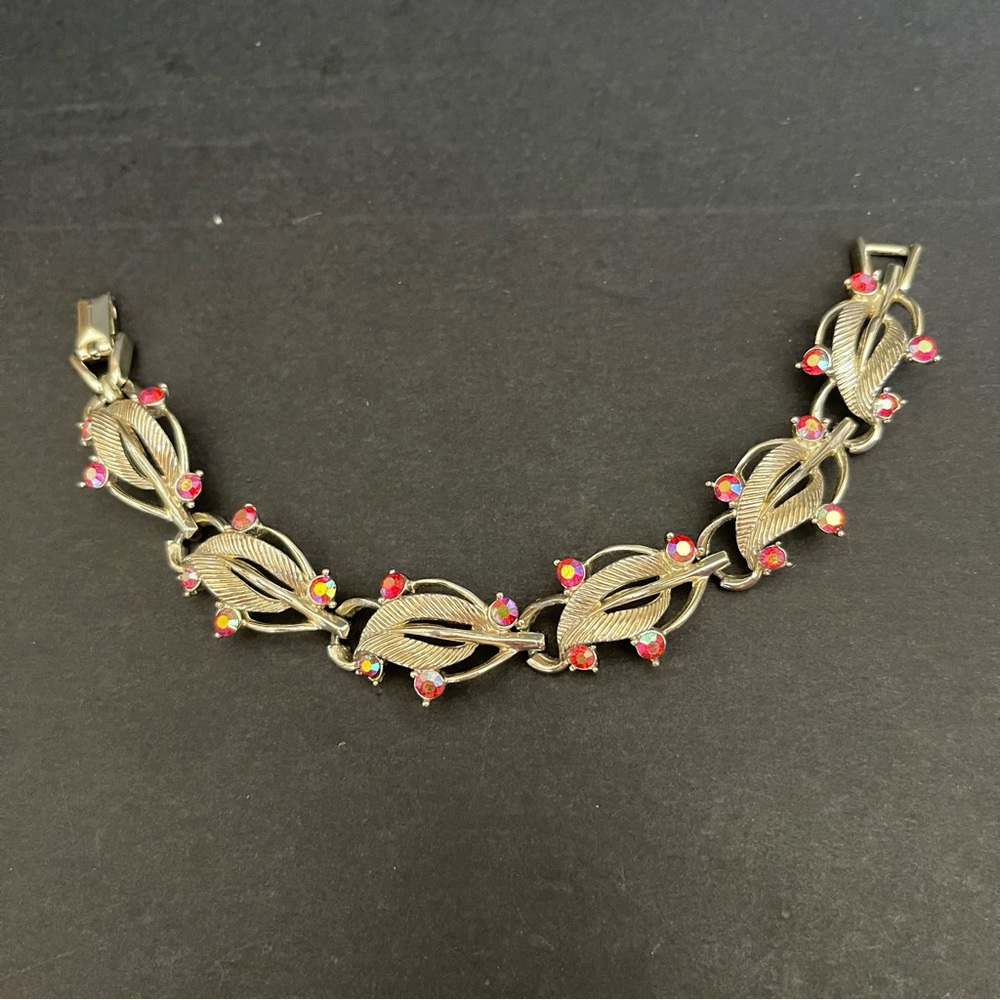 Vintage star signed AB rhinestone bracelet.